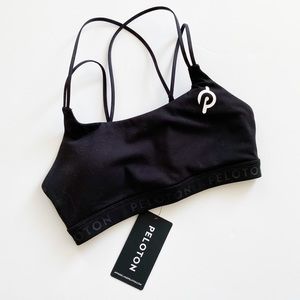 Peloton Black Speed Up Bra Strappy New